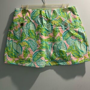 Lilly Pulitzer Pink Teal & Lime Tropical Skort